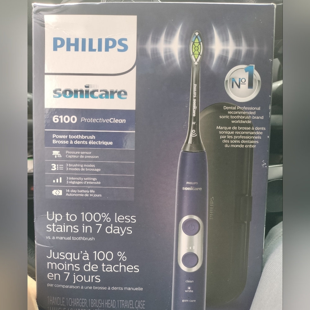 Philips Sonicare ProtectiveClean 6100 Electric Toothbrush - Navy